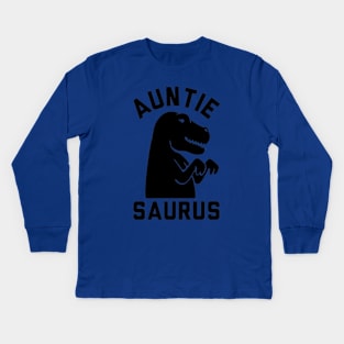 Auntie saurus dinosaur dinos dinosaur lover cute dinosaurs t shirt Kids Long Sleeve T-Shirt